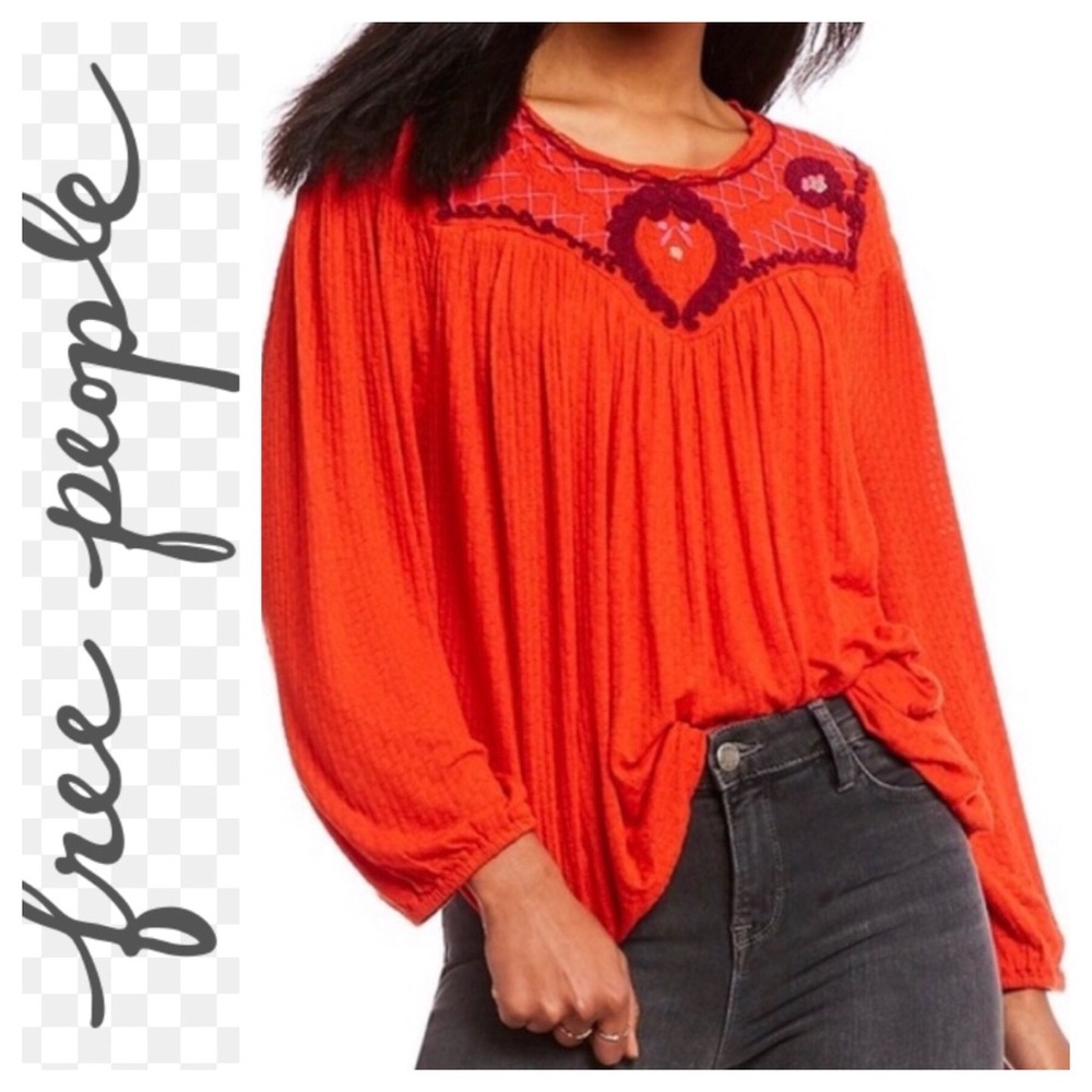 🦋NWT Free People ‘Begonia’ Embroidered Top🦋